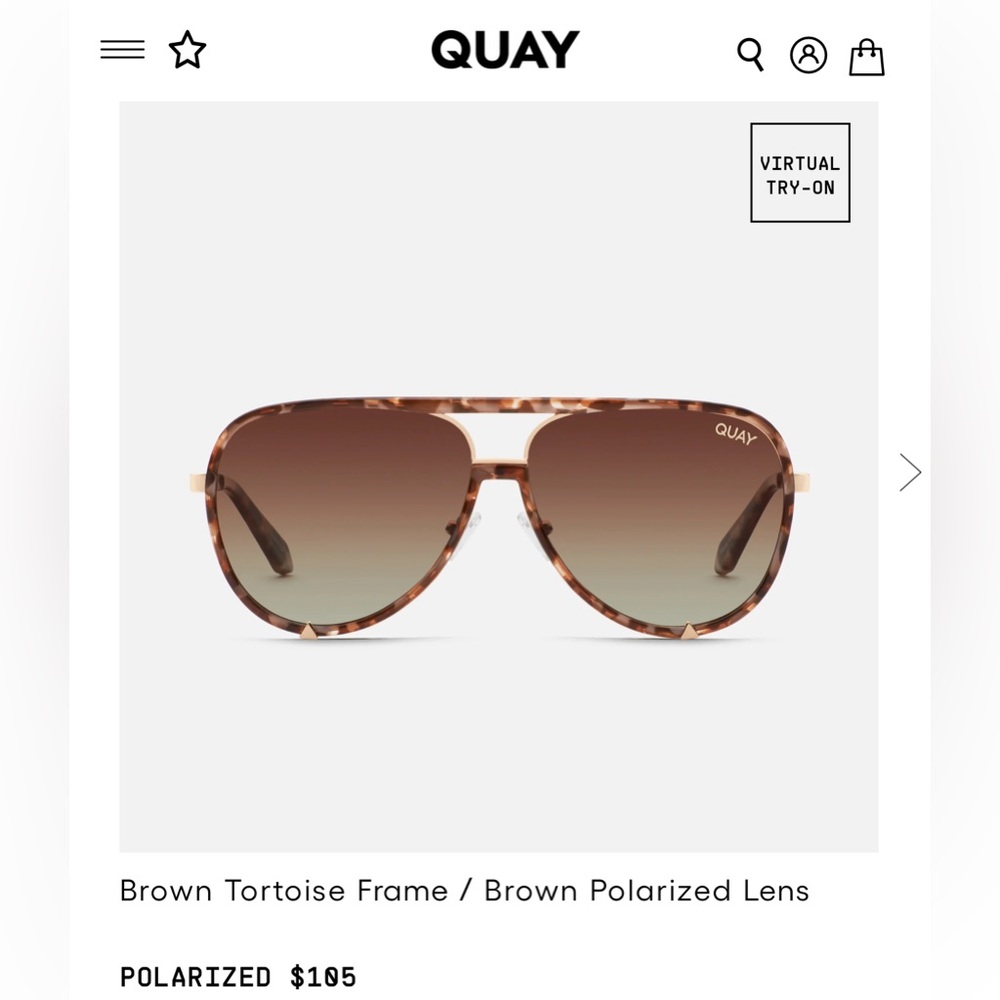 BRAND NEW QUAY High Profile Polarized Sunglasses 🕶️